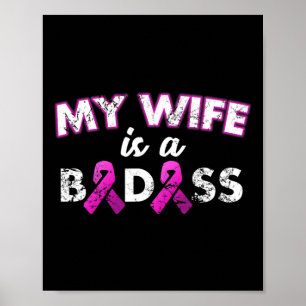 Poster Minha Esposa É Uma Consciência Do Cancer Da Mama