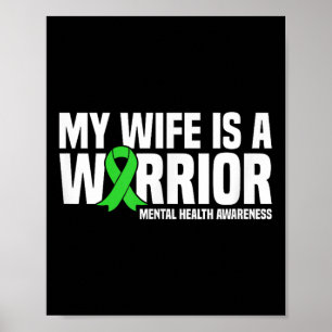 Poster Minha Esposa É Uma Fita Verde Guerreira Saúde Ment