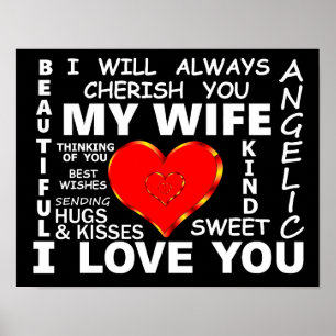 Poster Minha Esposa Eu Te Amo