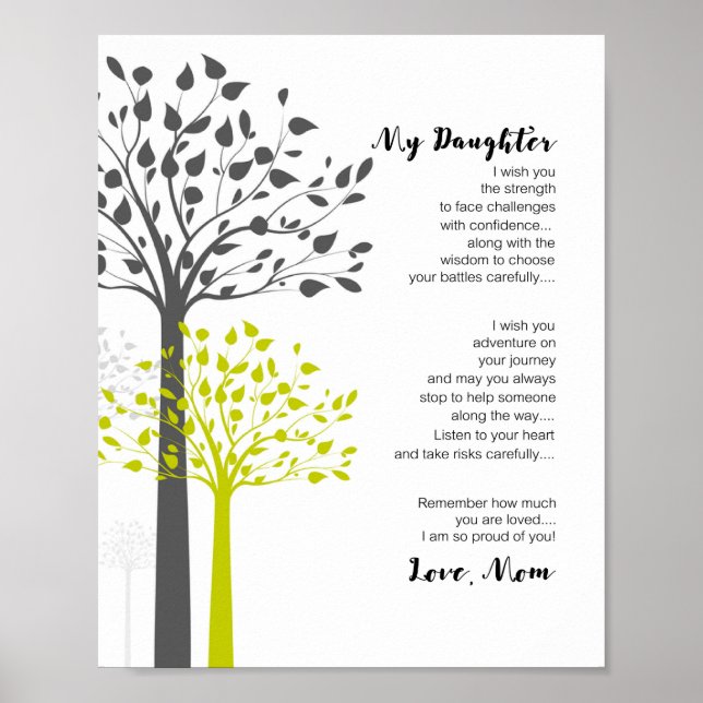 Poster Minha Filha, Desejo-Lhe A Força (Frente)