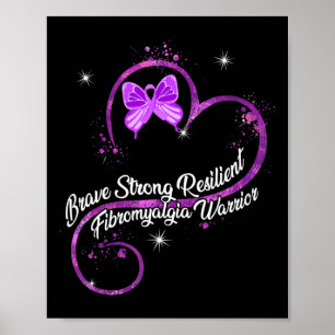 Poster Minha Forte Consciência do Guerreiro Fibromialgia