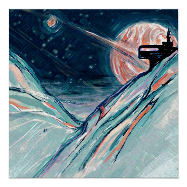 Póster Minha futura casa no espaço (Frente)