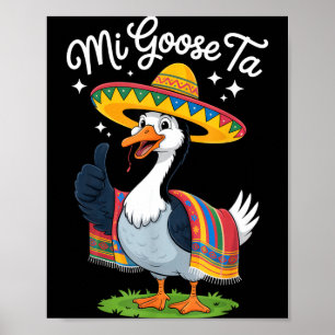 Poster Minha Gansa Para Amantes da Gansa Engraçada Festa 