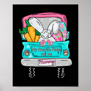 Poster Minha Gente Favorita Me Chama de Mamãe Bunny Vovó 