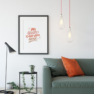 Poster Minha Graça É Tudo O Que Você Precisa