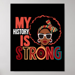 Poster Minha História É Mulheres De Melanina Forte Histór