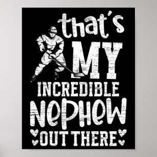 Poster Minha Incrível Tia de Hockey do Sobrinho de um Jog
