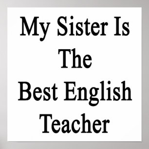 Póster Minha Irmã É A Melhor Professora Inglesa