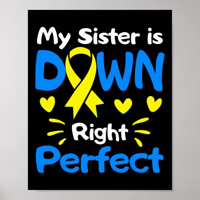 Poster Minha Irmã Está Perfeita Sindroma Em Frente (Frente)