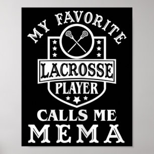 Poster Minha Jogadora de Lacrosse Favorita Me Chama de Me
