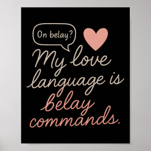 Poster Minha Linguagem do Amor São Comandos de Belay Esca