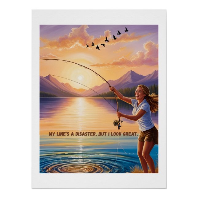 Póster Minha linha é um desastre, mas eu pareço Excelente (Frente)