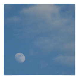 Póster Minha lua diurna - Poster perfeito e brilhante ter