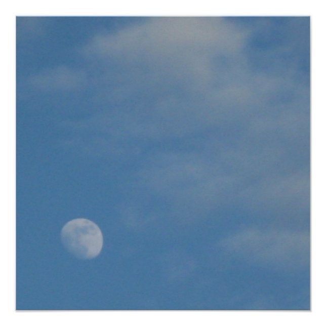Póster Minha lua diurna - Poster perfeito e brilhante ter (Frente)