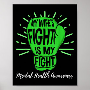 Poster Minha Luta Contra A Saúde Mental É Minha Luta