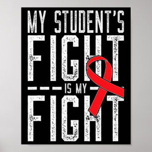 Poster Minha Luta de Estudante é Minha Luta Conscientizaç