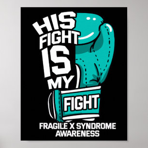 Poster Minha Luta É Minha Luta Conscientização da Síndrom