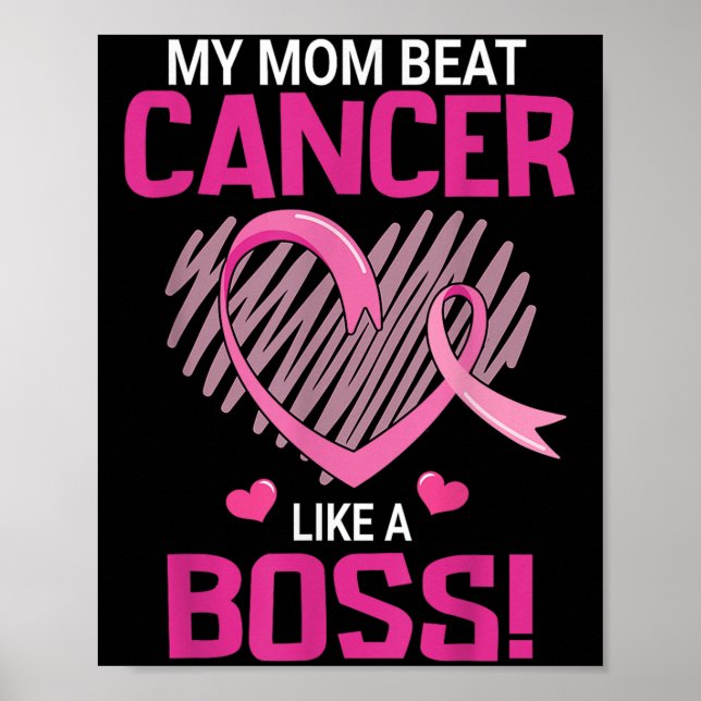 Poster Minha Mãe Bate No Cancer Da Mama Como Um Sobrevive (Frente)