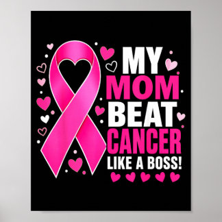 Poster Minha Mãe Derrotou o Câncer de Mama Como Uma Lutad