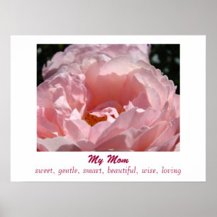 Póster Minha mãe é doce, gentil, inteligente, bonita, amo