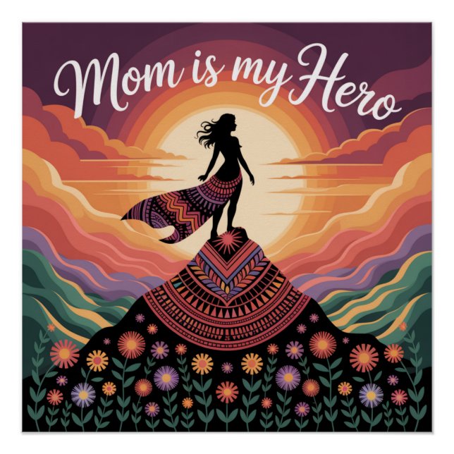 Póster Minha Mãe é Minha Heroína (Frente)