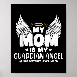 Poster Minha Mãe É O Meu Dia Do Anjo Da Guardiã