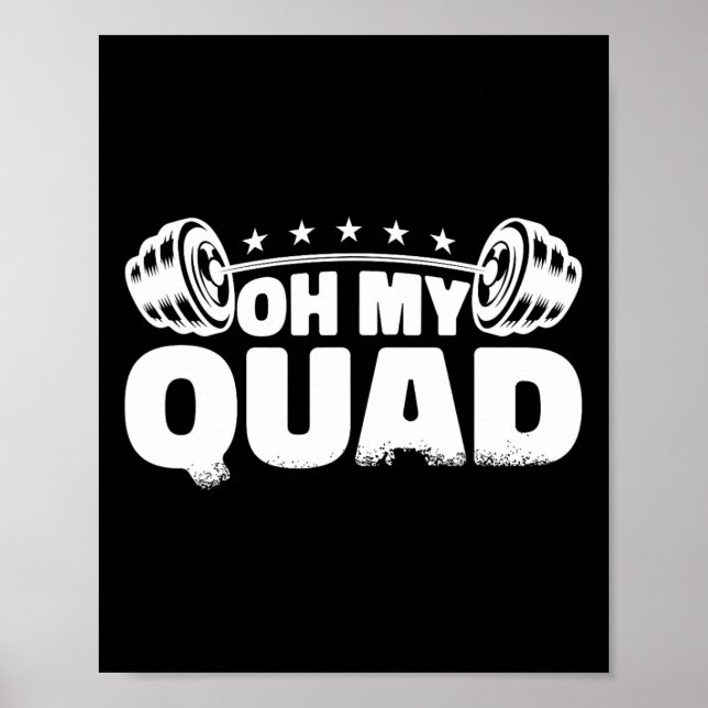 Poster Minha Malhação Quad Gym Bodybuilding (Frente)