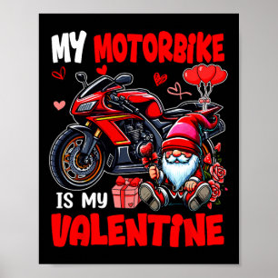 Poster Minha Moto é Meu Gnome Amante de Motociclista no D