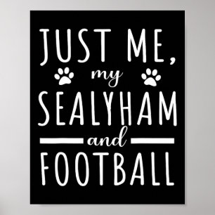 Poster Minha Mulher Meu Sealyham E Mãe de Futebol Mãe Eng