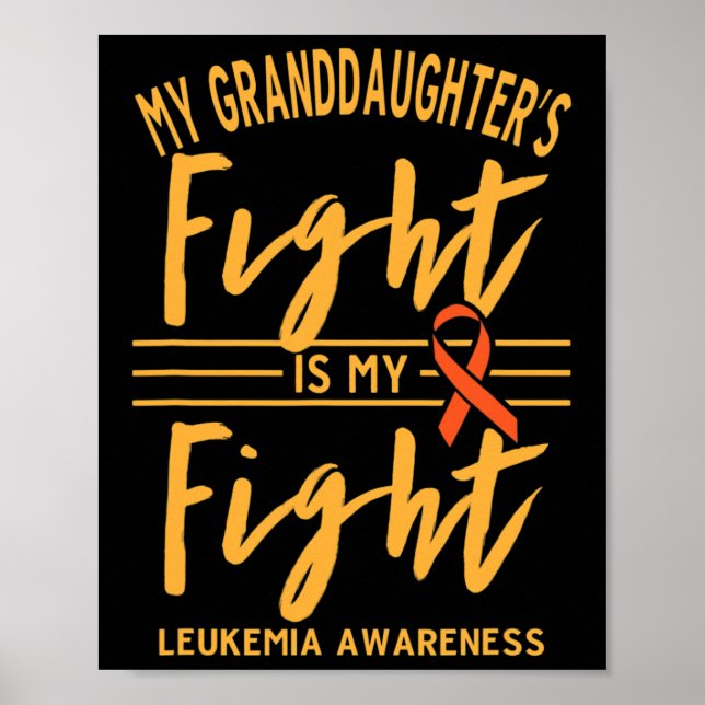 Poster Minha neta luta é minha leucemia em guerra (Frente)
