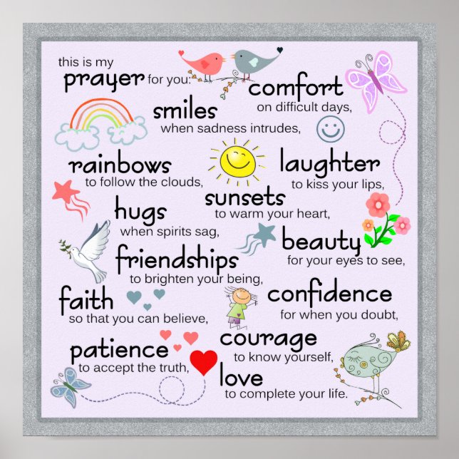 Poster Minha Oração Por Você (Frente)