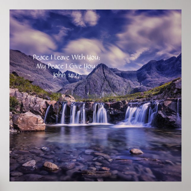 Poster Minha Paz Eu Lhe Dou John 14:27 Profeético Anônimo (Frente)