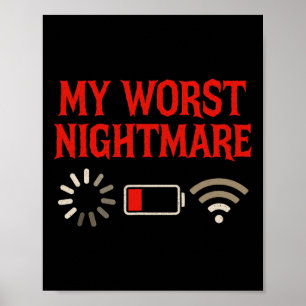 Poster Minha Pior Noite Assustadora - Jogo de Console par