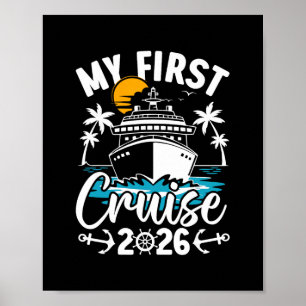 Poster Minha Primeira Viagem de Cruzeiro 2026 Férias Fami