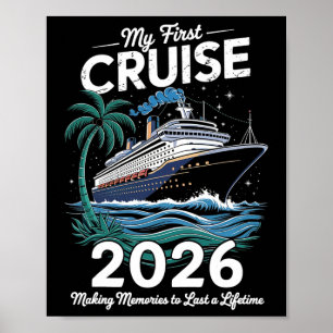 Poster Minha Primeira Viagem de Cruzeiro 2026 Navio de Fé