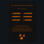 Poster Minha querida Melancholy<br><div class="desc">Meu Caro Álbum Melancholy feito para posters e igual. Excelente para qualquer pessoa interessada em música de qualquer tipo</div>