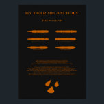 Poster Minha querida Melancholy<br><div class="desc">Meu Caro Álbum Melancholy feito para posters e igual. Excelente para qualquer pessoa interessada em música de qualquer tipo</div>