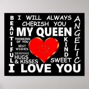 Poster Minha Rainha Eu Te Amo
