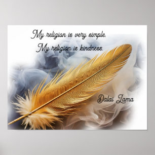 Poster Minha religião é simples, minha religião é bondade
