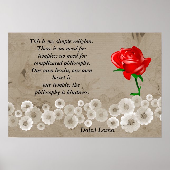 Poster Minha religião simples (Frente)