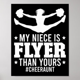 Poster Minha Sobrinha É Flyer Cheer Tia Cheerleader Tiazi