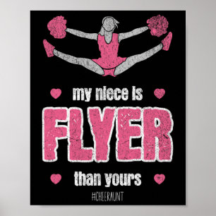 Poster Minha Sobrinha É Voa Cheer Tia Cheerleader Tiazinh