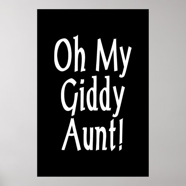 Poster Minha Tia Giddy! (Frente)