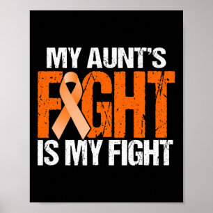 Poster Minha Tia luta é minha luta contra a leucemia cons