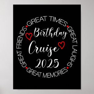 Poster Minha Viagem de Cruzeiro de Aniversário de 2025 Fa