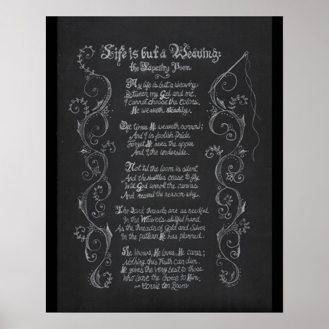 Póster Minha vida é apenas um tecelagem (Frente)