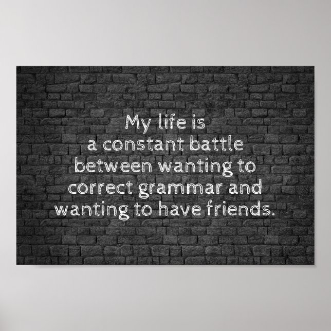 Poster Minha vida é uma piada de batalha constante (Frente)