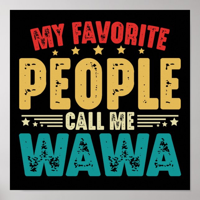 Poster Minhas Pessoas Favoritas Me Chamam De Dia de as mã (Frente)