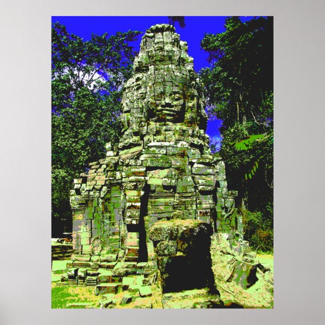Poster Mini Bayon [Redux] ... Siem Reap, Camboja (Frente)
