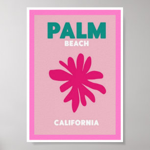 Poster Mini Cartaz - Palm Beach Califórnia